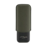 DUPONT Estojo 2 charutos Couro Metal 183249