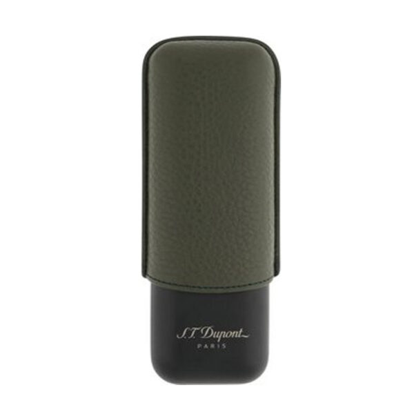 DUPONT Estojo 2 charutos Couro Metal 183249