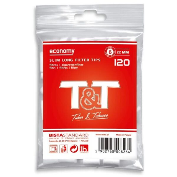 Filtros T&T Slim 6 mm LONGO 120
