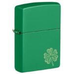 ZIPPO Grass Green gelasert Lucky Clover 60007544