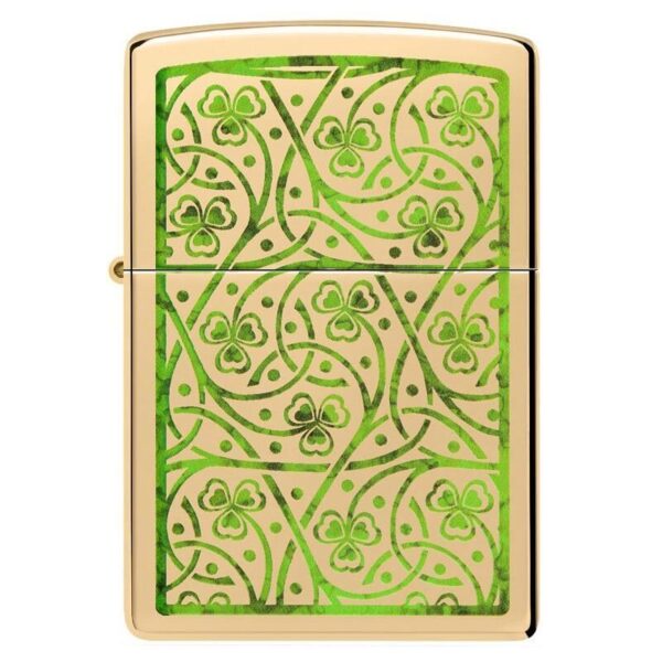 Zippo 254B Clover Leaves Design