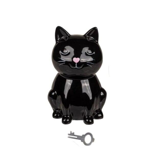 GATO Mealheiro Cerâmica Gato 16cm
