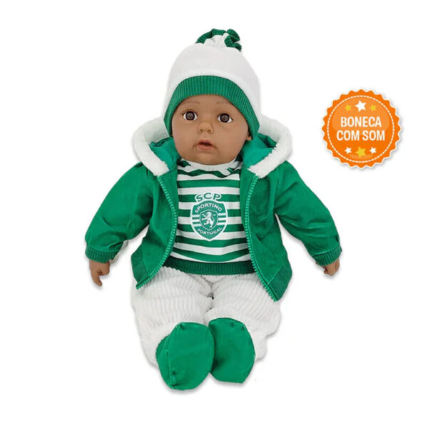Sporting CP  Boneco Bebé com Gorro 50cm