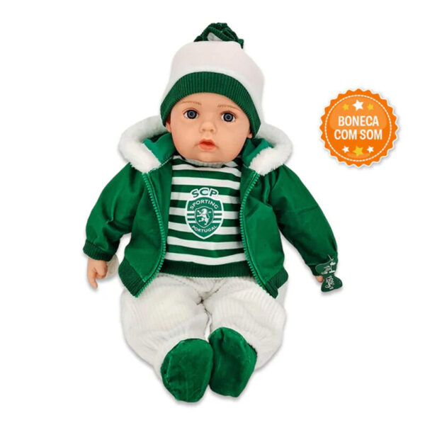 Sporting CP  Boneco Bebé com Gorro 50cm