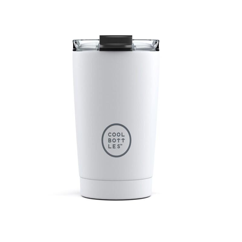 Tumbler-termico-Cool-Bottles-Mono-White-330ml Garrafa Termica Cool Bottles Mono 330ml - Image 1