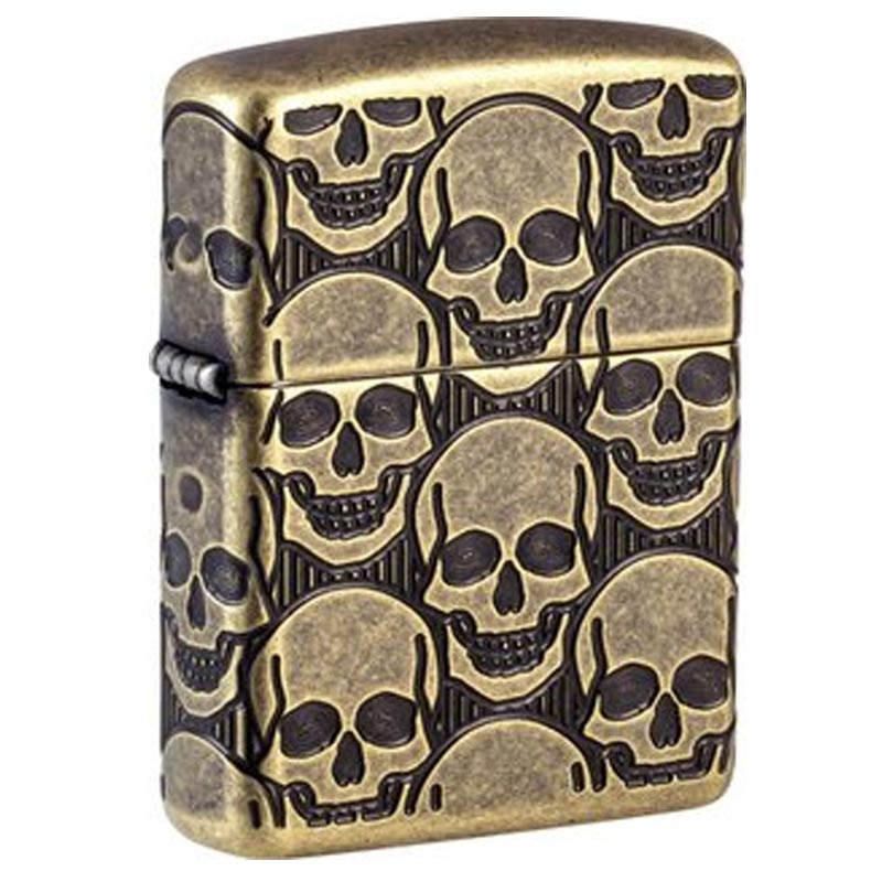 60007234-caveiras Zippo Armor Gravação Caveiras 540° - 60007234 - Image 1