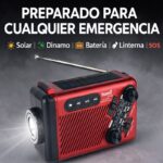 Rádio Emergência Solar Dial Analógico AM Dínamo - Image 2