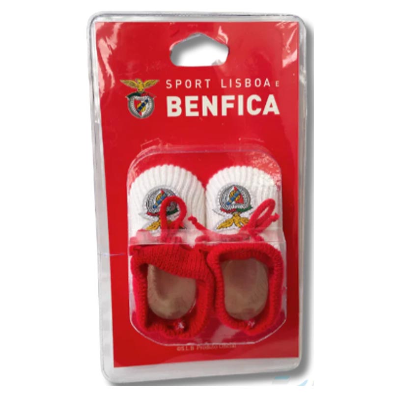 SL-Benfica-Botas-de-Bebe-Branco SL Benfica - Botas de Bebé Branco - Image 1