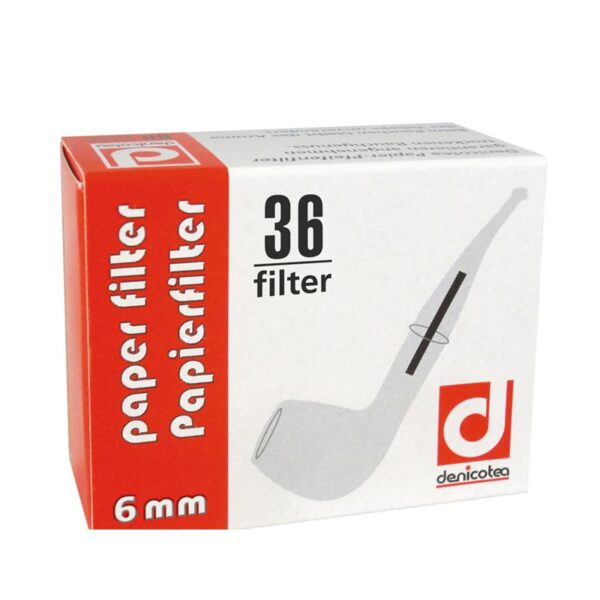 36 FILTROS Papel SLIM 6mm DENICOTEA