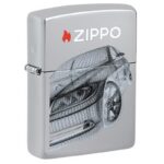 ZIPPO Chrom Poliert Color Modern Car 2