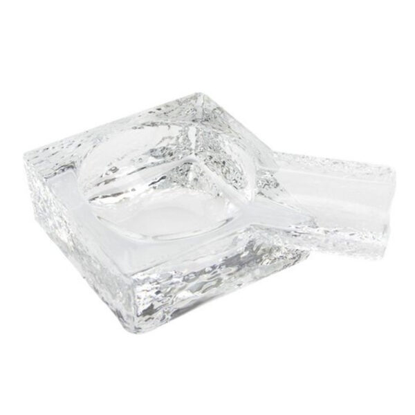 Cinzeiro de vidro transparente para charutos