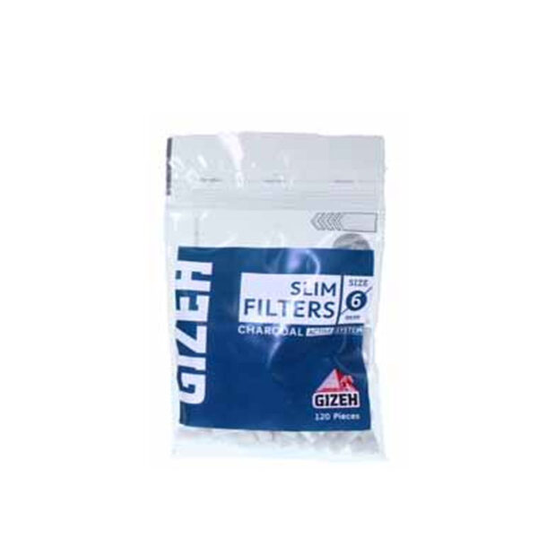 Filtro Gizeh Slim 6 mm carbono activo
