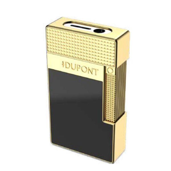 DUPONT Table Lighter Black Laquer Golden