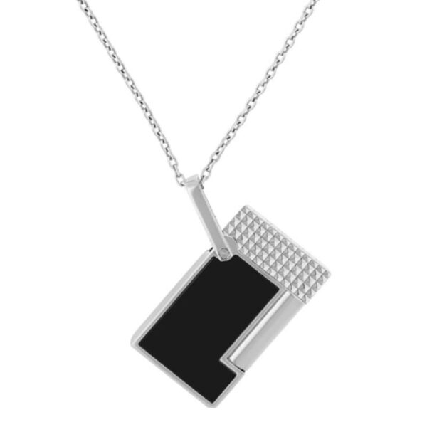 DUPONT Lighter Necklace Black Chrome