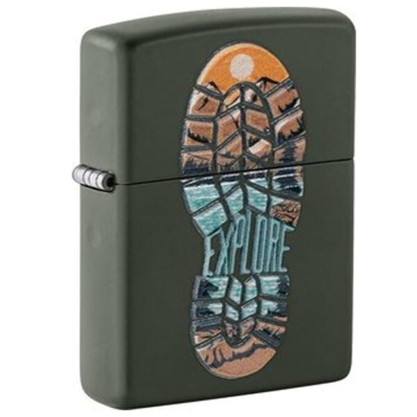 Zippo Green Matte 3D Druck Explore 60007937