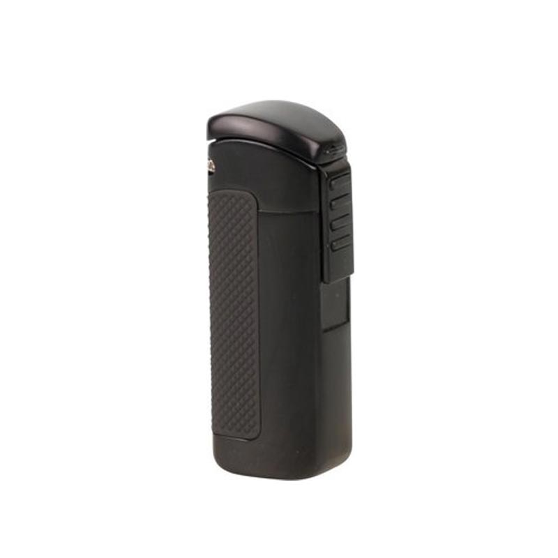3-flame-jet-cigar-lighter-PASSATORE-lacquer-black Passatore 3 Flame Jet Cigar Lighter Black - Image 1