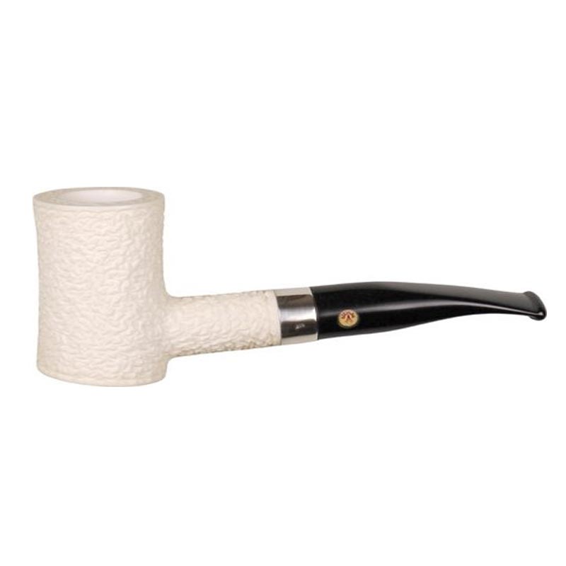 Altinay-Block-meerschaum-pipe-Poker-rustic-silver-ring Altinay Block meerschaum pipe Poker rustic silver ring - Image 1