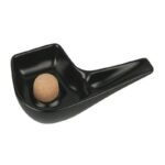 Pipe Ashtray Ceramic Pipe Shape Black