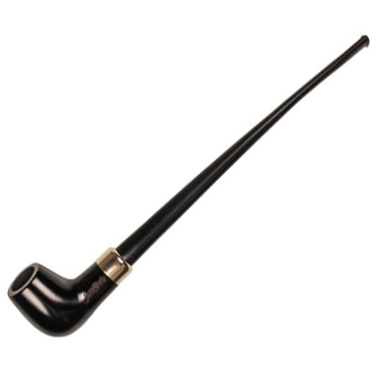 JEAN-CLAUDE-churchw-pipe-straight-black-26cm-ring-ebonite JEAN CLAUDE Pipe Straight Black 26cm - Image 1