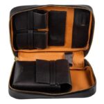 Passatore Cigar Case Leather Black - 5Cig.
