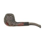 Pipe JEAN CLAUDE "Flower"Rusticated Black Dark - Image 2