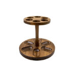 Pipe stand round wood 6 pieces