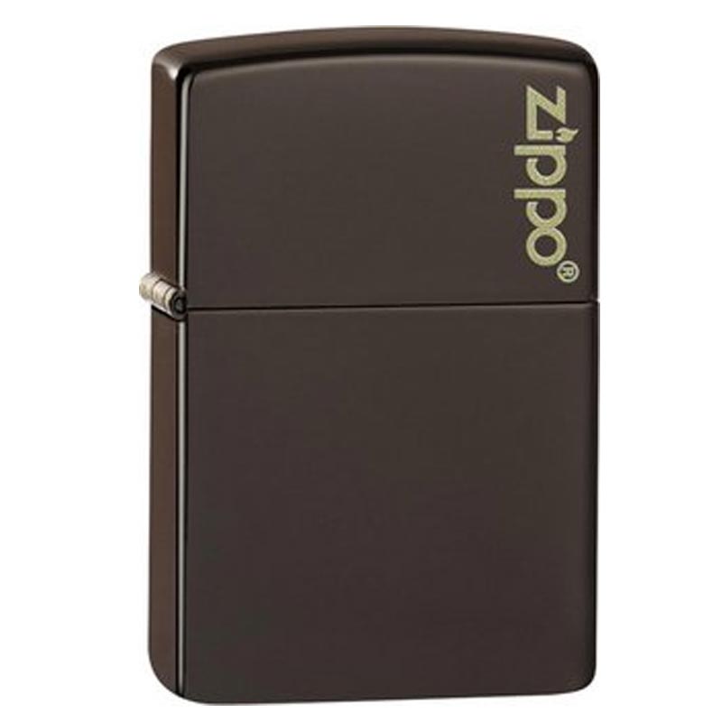 ZIPPO-Brown-matte-Zippo-Logo-60005215 ZIPPO Brown Matte Logo 60005215 - Image 1