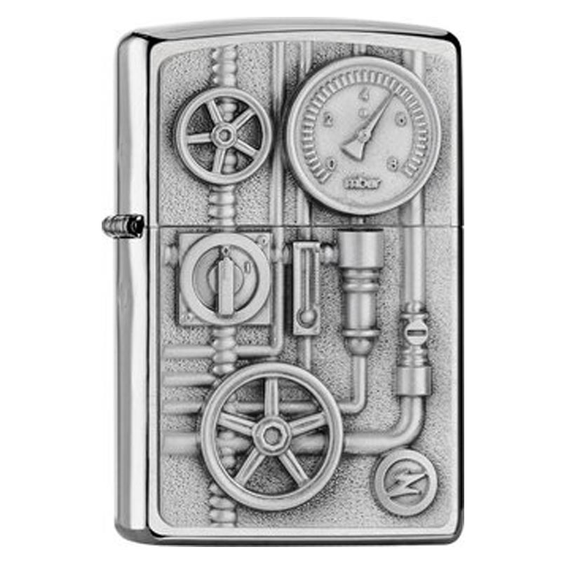 ZIPPO-Plakette-Steam-System-20026275 ZIPPO "Steam System" 200-26275 - Image 1