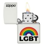 ZIPPO White Matte Rainbow Design 60006140 - Image 2
