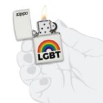ZIPPO White Matte Rainbow Design 60006140 - Image 3