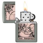 ZIPPO Sálvia cor  "Os Amantes" 60006544 - Image 2