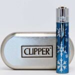 Clipper Large Metal Winter Flakes Blue top silver - Image 2
