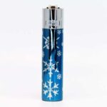 Clipper Large Metal Winter Flakes Blue top silver