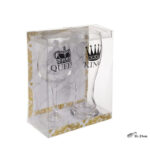 SET 2 Copos de Cristal KING and QUEEN - Image 3