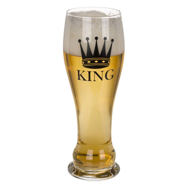SET 2 Copos de Cristal KING and QUEEN