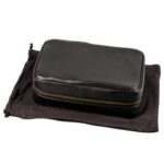 Passatore Cigar Case Leather Black - 5Cig. - Image 2