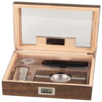 PASSATORE SET Humidor Iron Wood