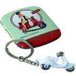 Porta-chaves Vespa Branco