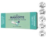 Tubos Mascotte MENTHOL X-LONG 200